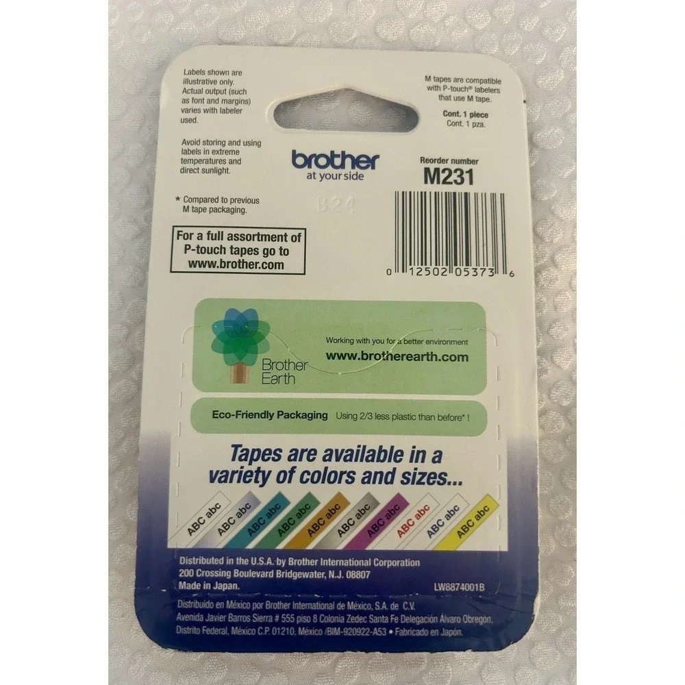 Brother M231 P-touch Label Tape 1/2
